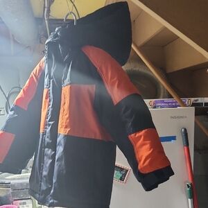 Northcrest Kids Puffer Jacket - Black and Orange